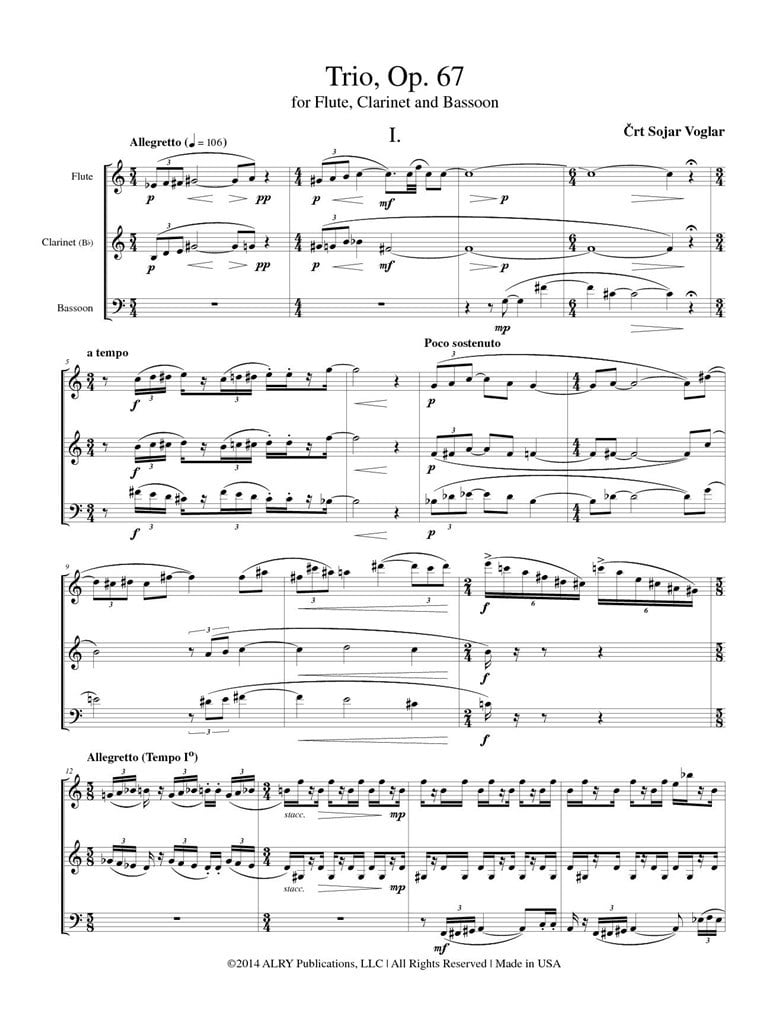 Trio, Op. 67